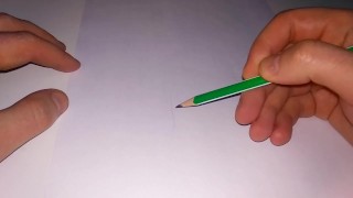 A painted hentai girl helped her boyfriend's huge dick to cum