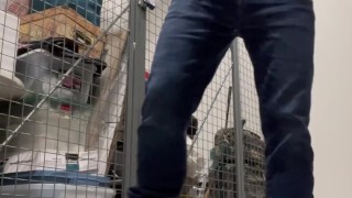 Nextdoor guy love to piss on himself in public