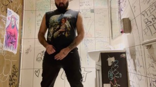Pup Major | jerking on the bathroom floor at work