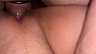 Belly cumshot closeup