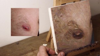 JOI OF PAINTING EPISODE 75 - Sensual Chest Work