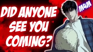 Blowing The School Bully's Thick Cock In The Janitor's Room [Secret Boyfriend] ASMR [Deep Voice]