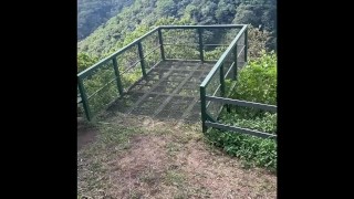 4K Risky Masturbation at Viewpoint