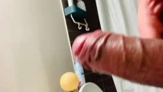 Showing my big uncut dick