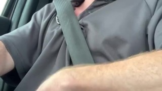 Ginger stud explodes cum shot into mouth , and spits it out