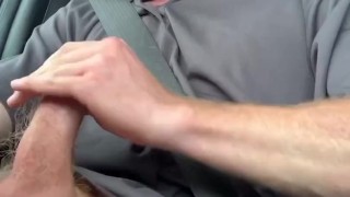 Ginger stud explodes cum shot into mouth , and spits it out
