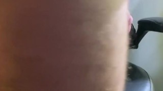 Bearded Muscle Hunk Flexes & Busts Explosive Cumshot