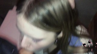 Fucked the barmaid in the mouth in the toilet