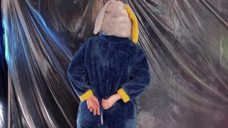 Sexy FUNNY bunny JOI jerk off instructions! in cute pyjama!