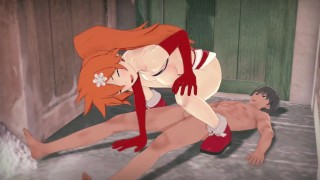 Itsuka Kendo rides a lucky guy on Christmas - My Hero Academia Hentai