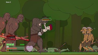 Pixel Baddy gets bred and mind broke by huge orc cock