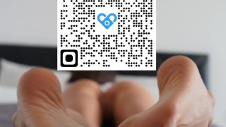 Very hot footjob in torn stockings and cum in stockings and on feet