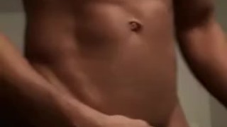 Unwrapping my muscles and horny dick