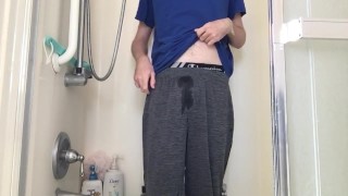 I piss my pants and jerk off until I cum