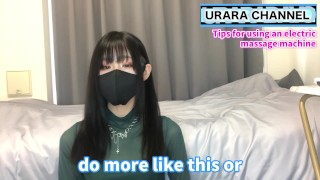 [Foot fetish] I will tell you the tricks of electric massage and the difference from footjob ♡