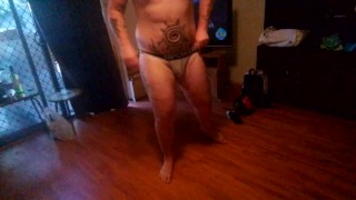 Cumming in my jockstrap as Master requested