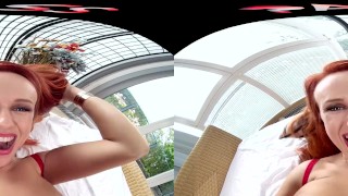 FuckPassVR - Chesty redhead Milf Angel Wicky wants you to drill and creampie her needy asshole in VR