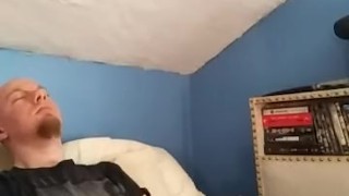 Cute Guy Covers His Shirt in Cum