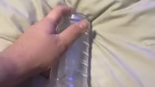 TEEN BOY FUCKS FLESHLIGHT FOR FIRST TIME!