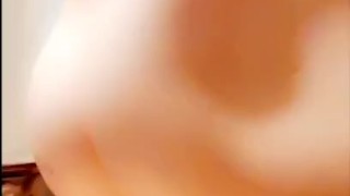 Big booty riding a dildo with a HARD bouncing cock!