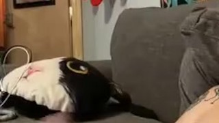 I’m just playing around with my hard cock