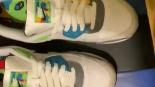 Giving love to my AirMax 90 Peace and Love