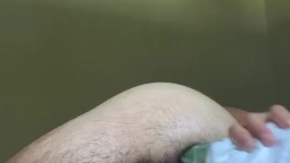 Thick Latino fucking cucumber