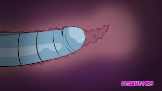 Bender fucks Leela very hard and puts her inside him ( Futurama ) cartoon porn