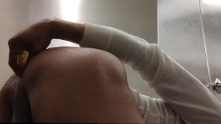 Pineapple in my ass squirting and jacking off in the car very horny fruity freaky Friday big dick bl