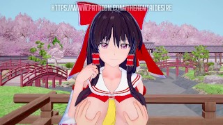 EROTIC TIME WITH REIMU HAKUREI 😘 TOUHOU HENTAI