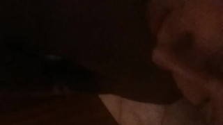 Cumshot in his own face