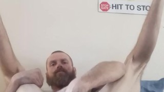 Solo masterbation and ass play