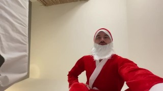 Macrophilia - giant Santa boot crush