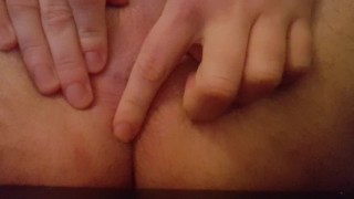 Sweet German finger the hole, do u like this hairy balls?