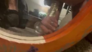 Me trying my toy out