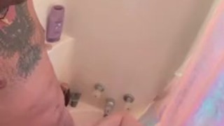 Cum on each other in shower