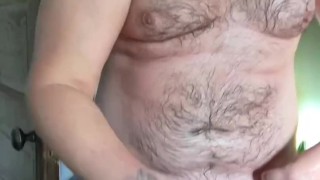 Begging after shower