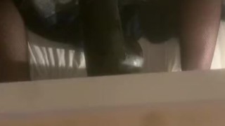 30 cm black dildo sissy