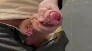 Horny in mall toilet