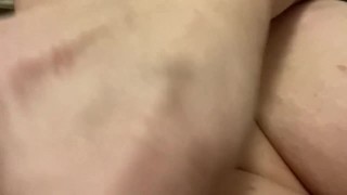 Dirty whore stuffing her pussy