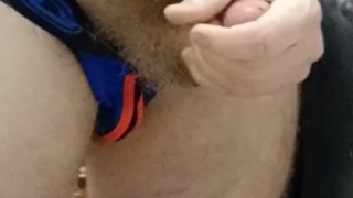 Preview - Jockstrap wank and cum with HairyBeastXXX