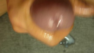 Super close up cumshot