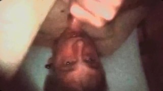 Wanking and cumming into my mouth