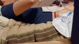 Cathing myself with an almost full bladder