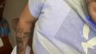 Stroking my cock
