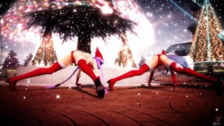 MMD R18 Iris Heart x Purple Hear Christmas Chocolate Cream