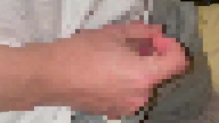 友達の下着姿でオナニー！ 粘りたっぷりのザーメン射精♡素人個人撮影