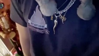 Daddy’s Christmas eave cumshot
