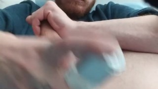 Lubing my cock and asshole for fun solo playtime