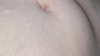 Chubby teen cums after No Nut November (1 month load)